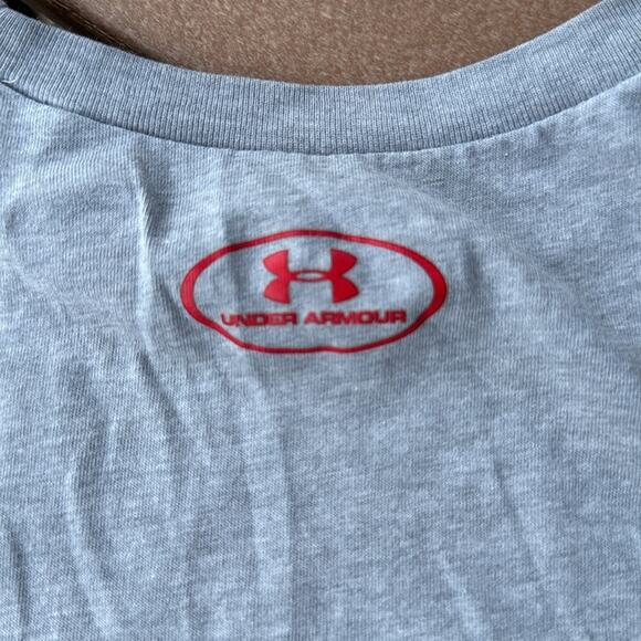 Lot of 2 Under Youth Large Armour Black and Gray Short Sleeve Tees - Picture 9 of 12